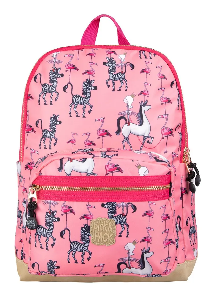 Sac à dos étanche rose avec motifs de princesse pour fillette