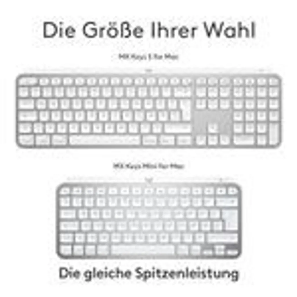 Clavier Logitech MX Keys S for Mac Bluetooth touches silencieuses Gris - 17