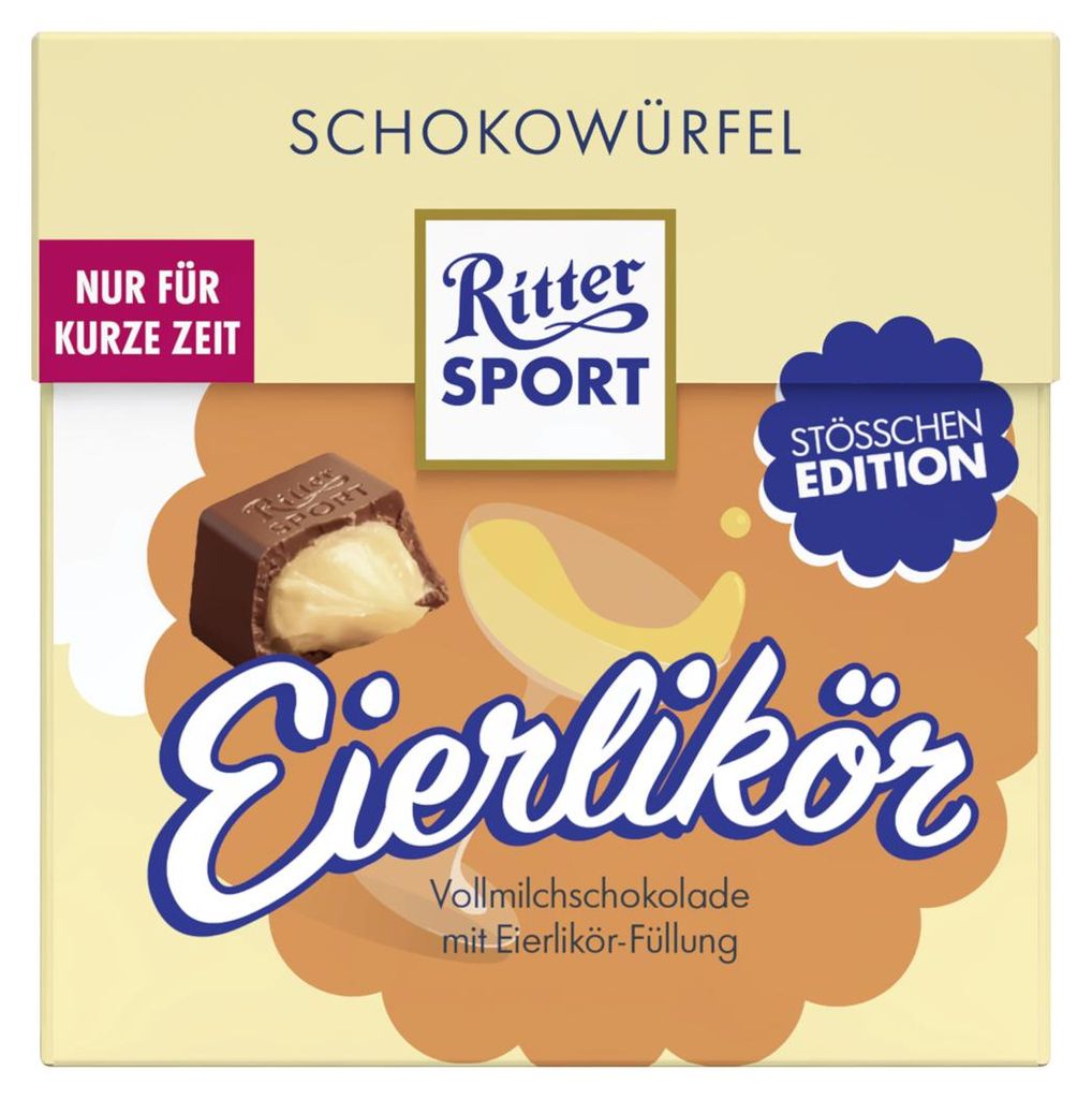Ritter Sport – kostki czekoladowe z likierem jajecznym w Zdjęcie produktu 