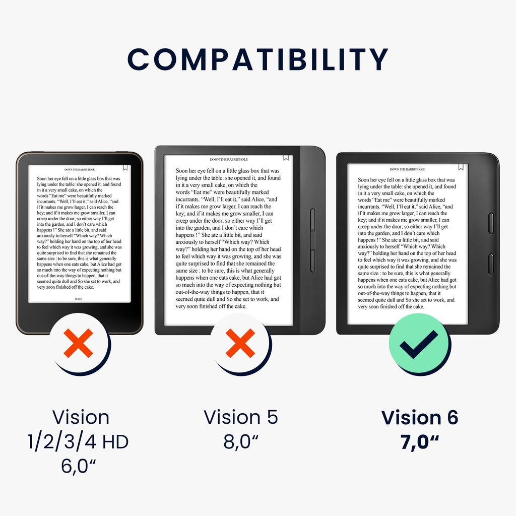 kwmobile Hülle kompatibel mit Tolino Vision 6 Cover - eReader Schutzhülle aus Stoff - Case Travel Umriss Weiß Dunkelgrau