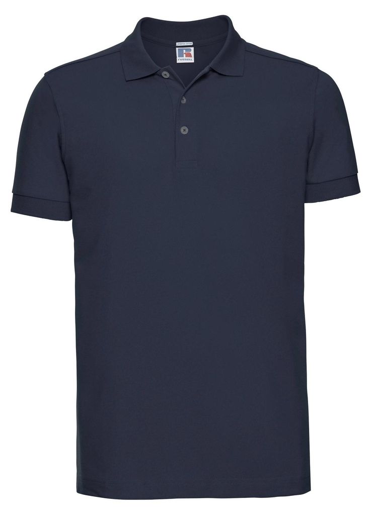 Russell Herren Stretch Polo-Shirt, Kurzarm FK703 (XL) (Marineblau)