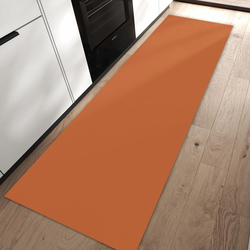 Küchenteppich 60x90cm rutschfest & abwischbar PVC Läufer - Brauner Hintergrund