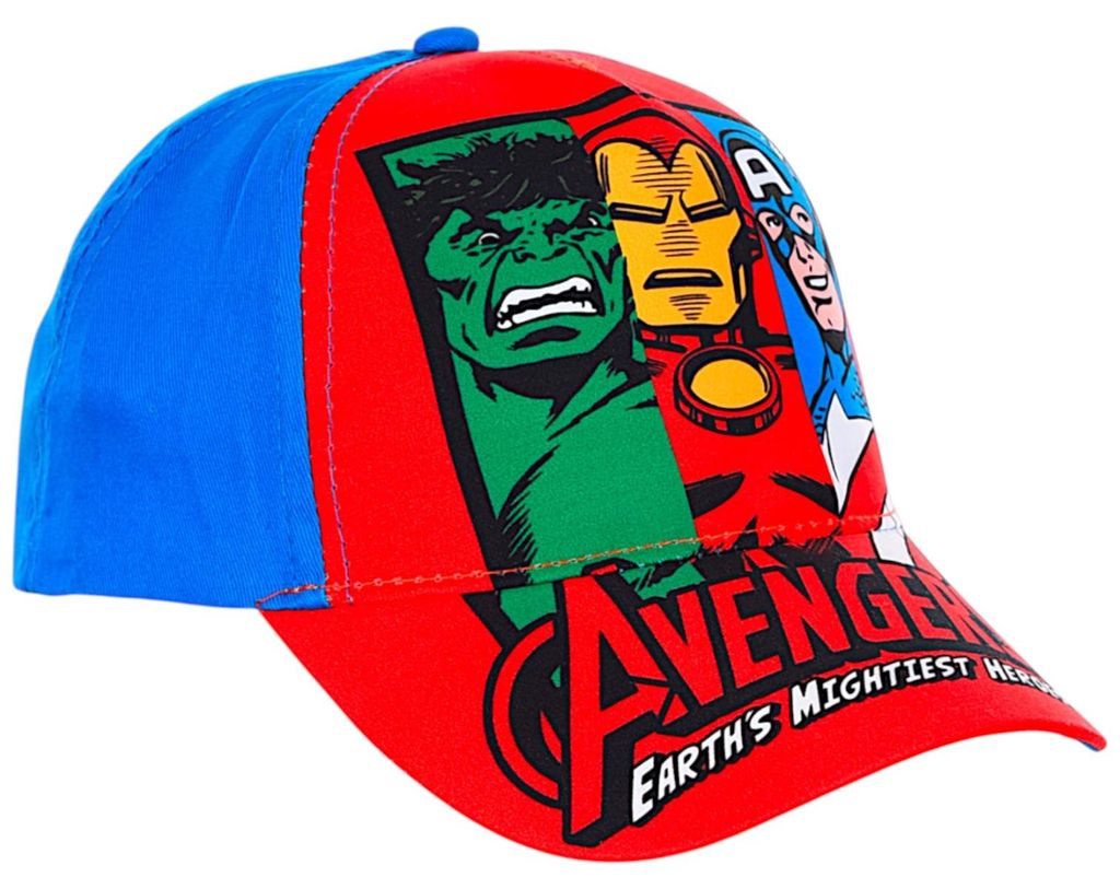 Avengers Basecap Hulk Iron Man Captain America Motiv Blau 54 cm