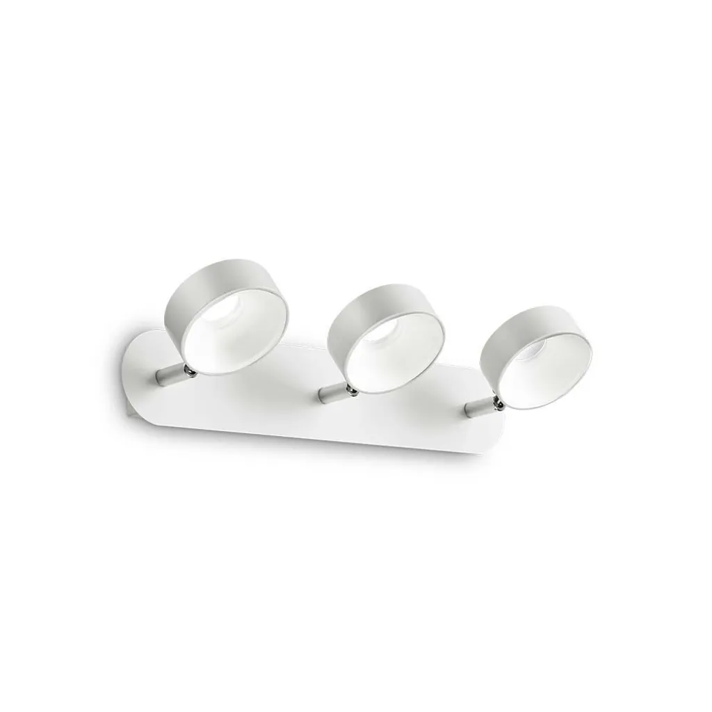 Plafonnier LED 3 Spots Oby Blanc Ideal Lux : Éclairage Puissant Garanti