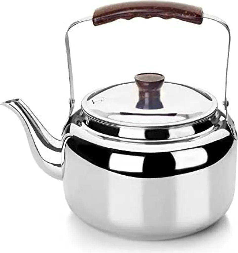 Ibili Moka Grande 4 Litri Acciaio Inox - Ideale per Grandi Famiglie
