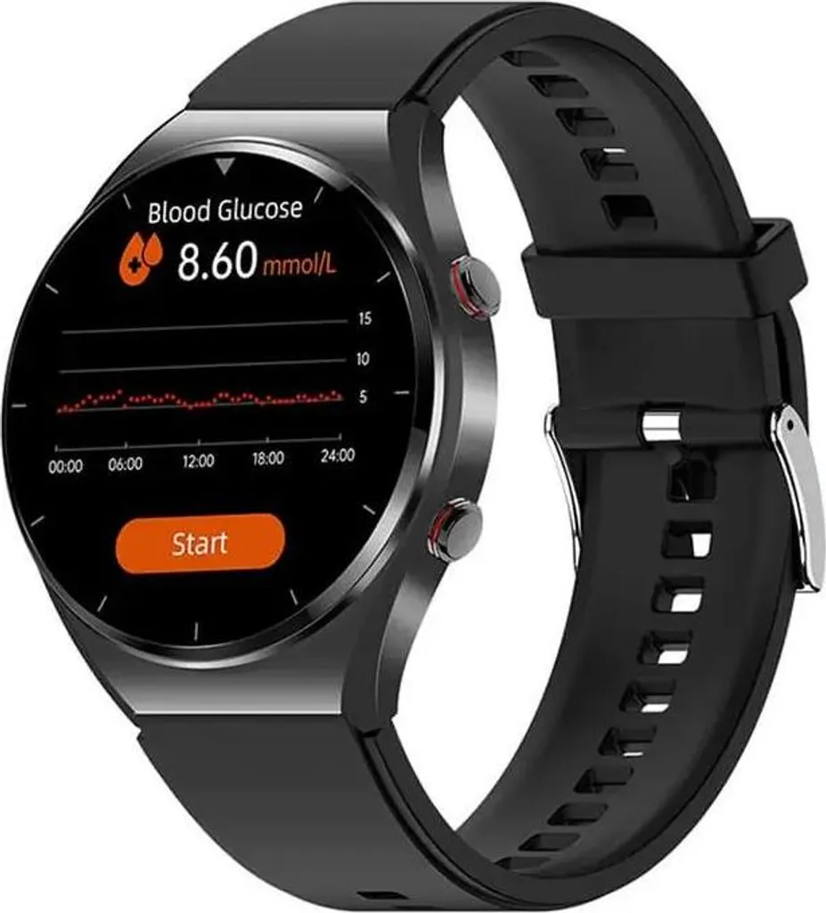 Montre connectée pour sport et fitness BlackElite Lux étanche IP67