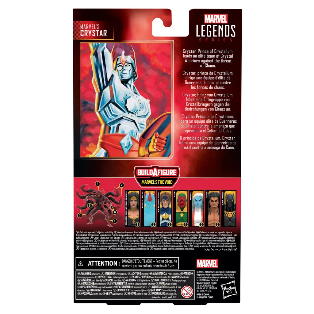 Marvel Legends Crystar Figurine Articulée 15cm Hasbro aux Détails Premium - 10