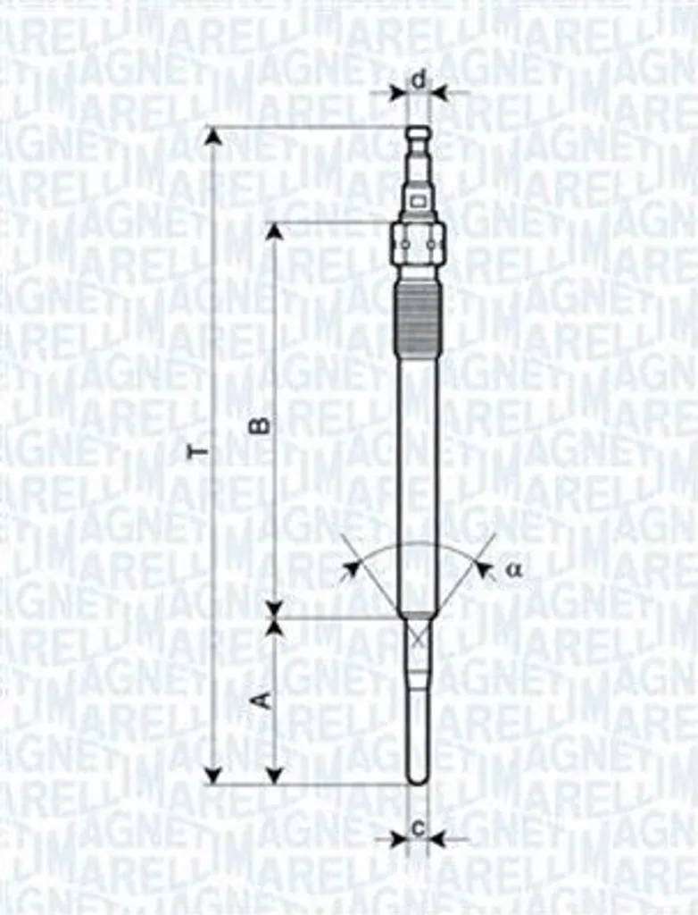 Candeletta Diesel Magneti Marelli 062900051304 - Accensione Rapida