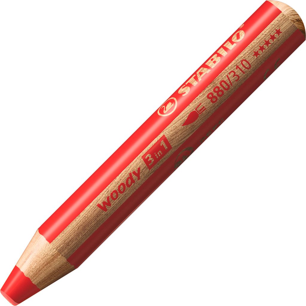 Crayon WOODY 3 en 1 Extra large Bleu Outremer STABILO - La Poste