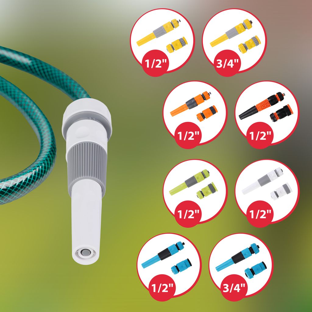 KOTARBAU – Attacco Rapido 3/4” In Ottone Con Funzione STOP – Per Tubo Da Giardino, Rubinetti E Irrigatori