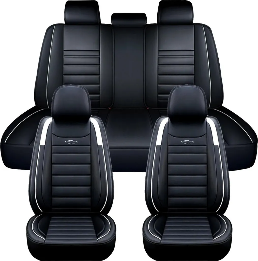 Coprisedile per auto, misura universale, protezione premium, bordo bianco, bordo bianco