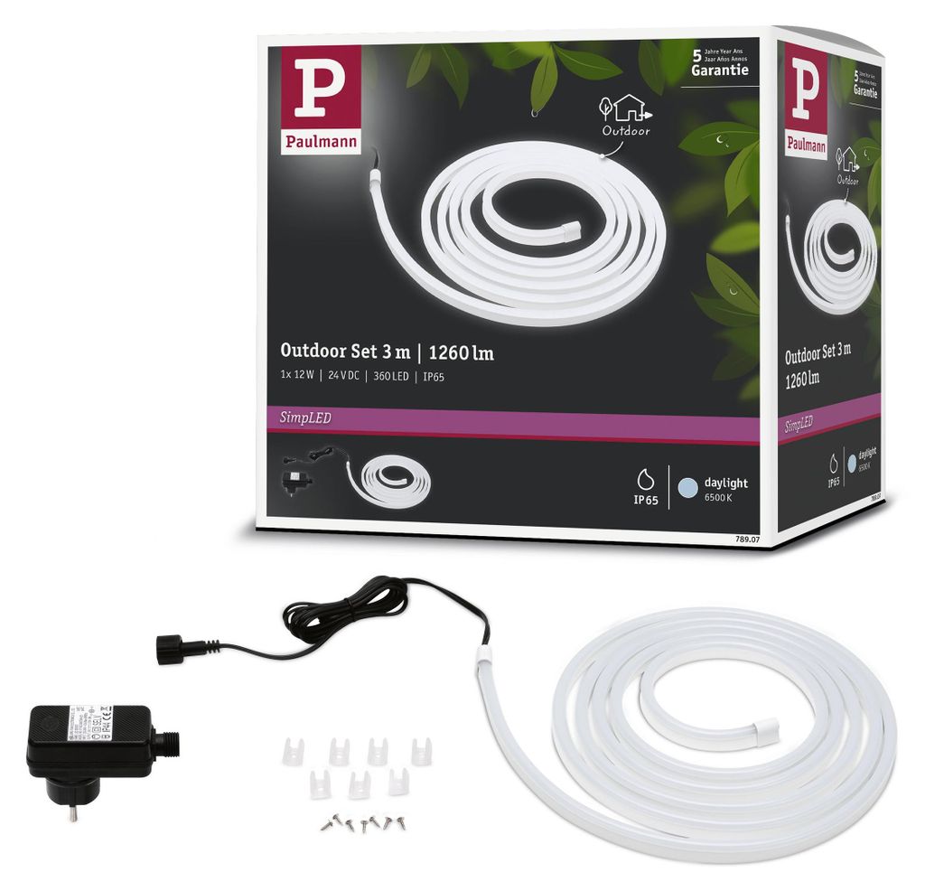 Paulmann SimpLED LED Strip Outdoor Komplettset Produktbild 