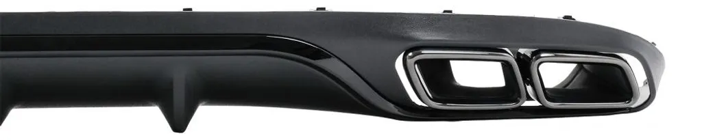 Diffuseur arrière look E63 avec sorties noires Mercedes W213 standard - 2