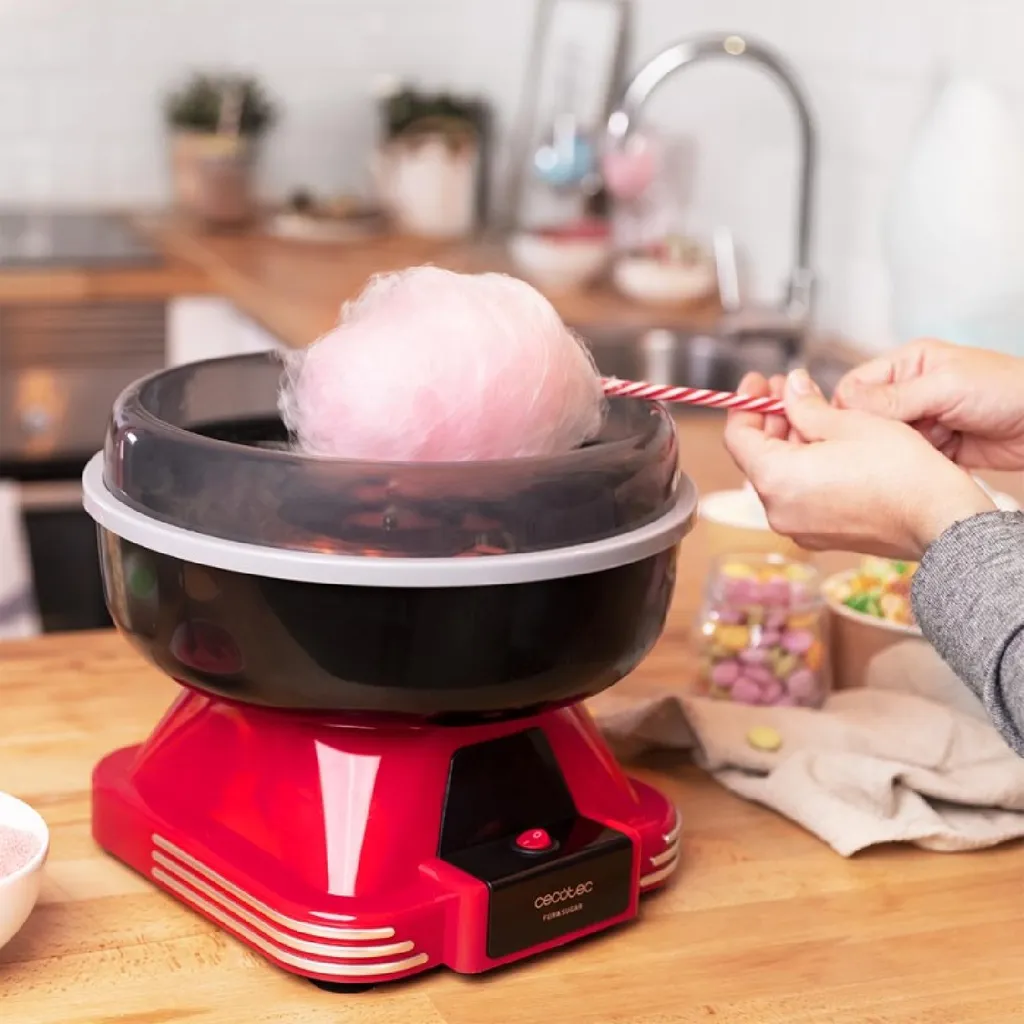 Faire barbe à papa maison : Machine Cecotec Fun&Sugar 500W rapide - 5