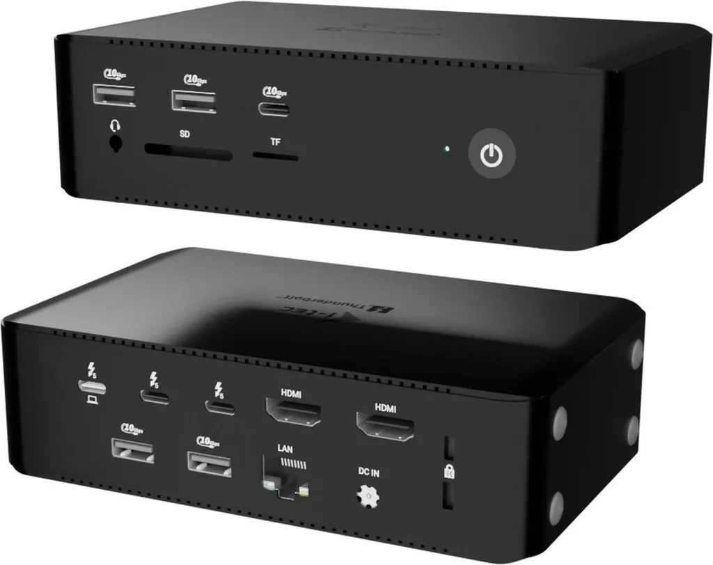 I-TEC Thunderbolt 5 Quattro Display Dock DS TB5QUATTRODOCKPD PD 140W