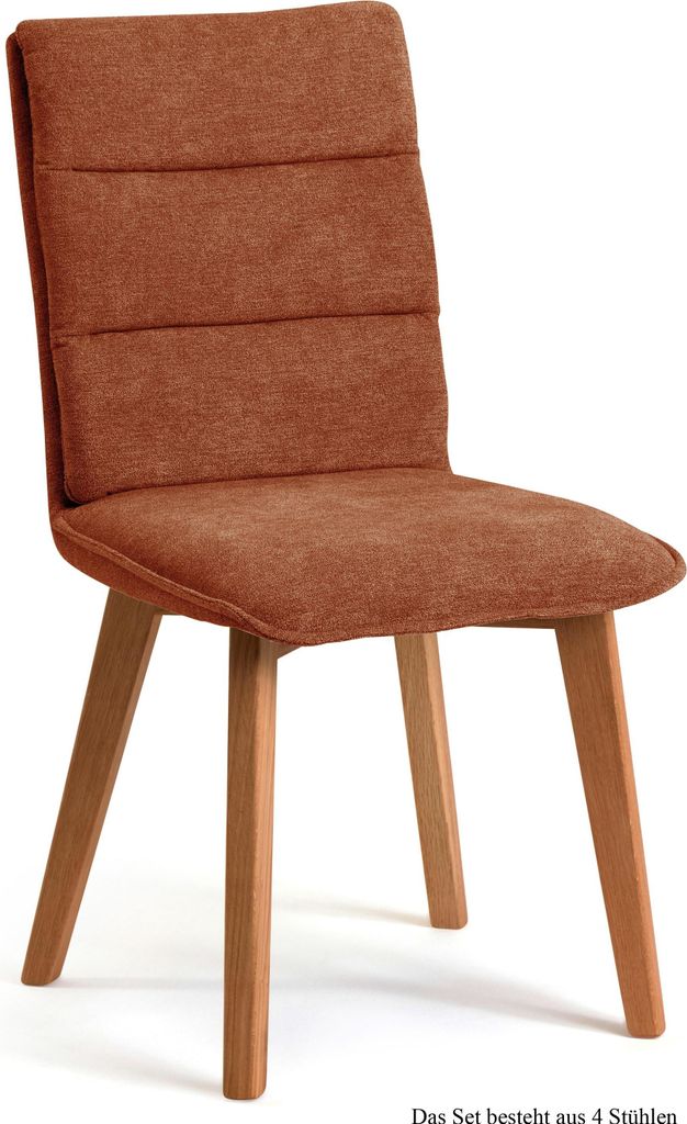 Esszimmerstuhl (4er-Set) Darija 47x92x60 Eiche geölt/Cognac