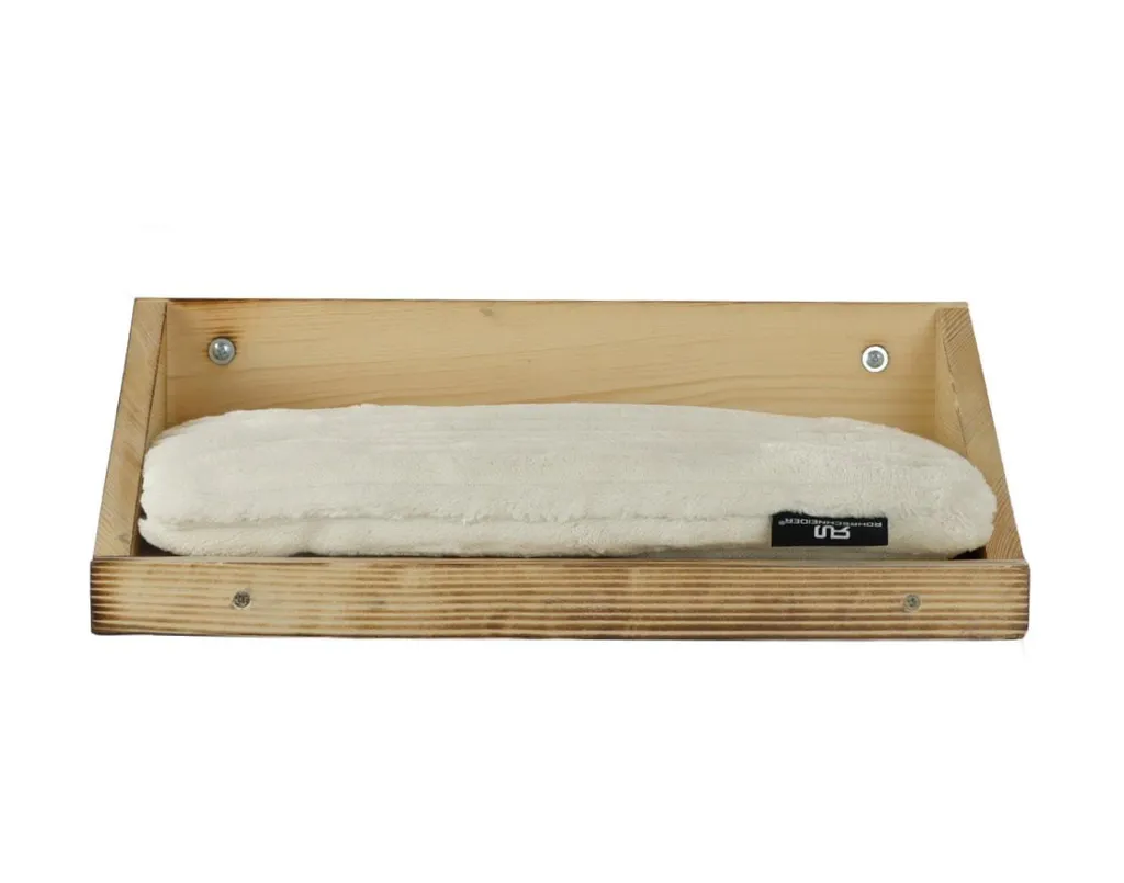 Coussin Cord Deluxe Beige et Alcôve murale bois flammé RS 01128 Pro