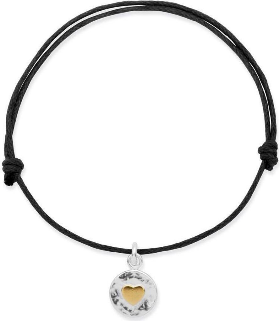 Verstellbares Unique Textilarmband mit 925 Silberanhänger TXB0102