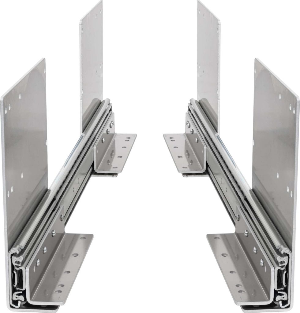 BRASOM Auszugsschienen - Schubladenschienen 700mm, 250kg, 28 inch, mit hohe Bodenmontage und Schubladenhalterungen, Heavy Duty Schubladen Schienens...