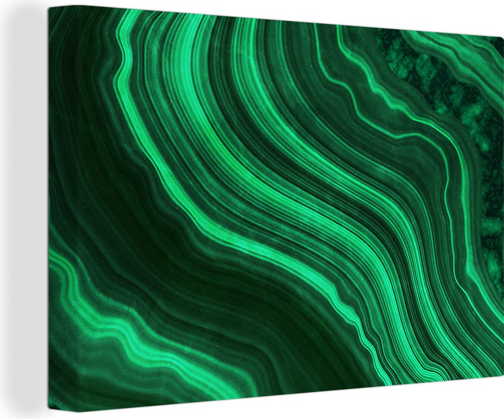OneMillionCanvasses - Leinwandbilder - 150x100 cm, Achat - Grün - Edelsteine - Marmor, Wandbilder Kunstdruck Wanddekoration - Foto auf Leinwand ...