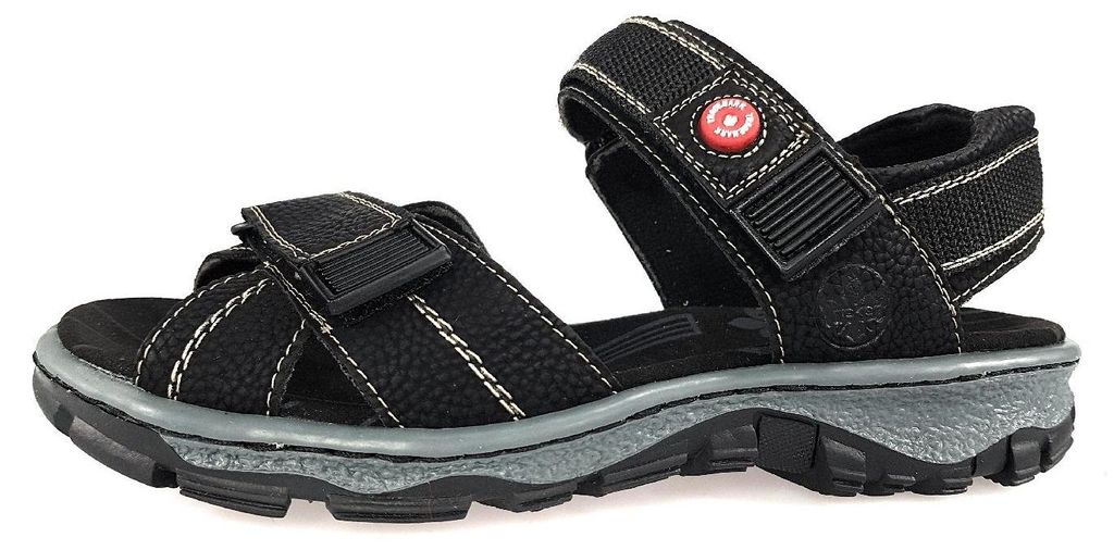 Rieker Wildebuk Damenschuhe Sandalen Flach Blau Freizeit Productafbeelding 