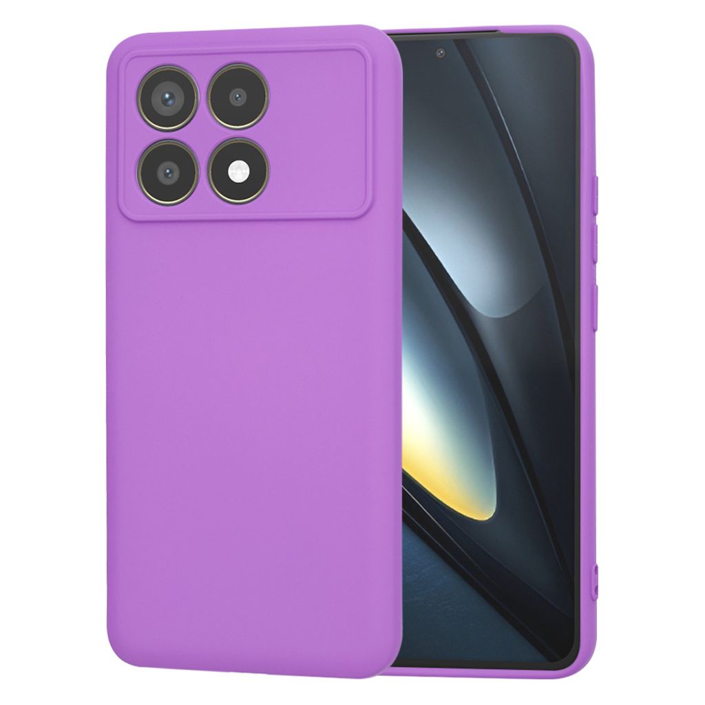 Techsuit Soft Flex Back Cover Hülle für Xiaomi Poco F6 Pro - Lila