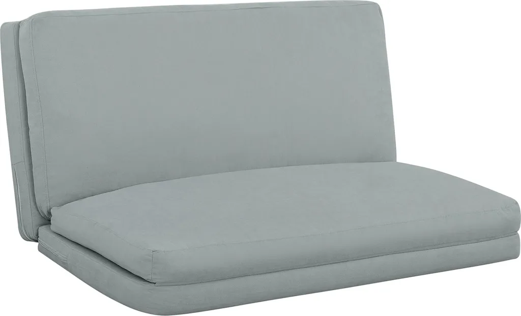 Canapé de Sol Convertible 2 Places avec Matelas Pliable Charge 240 Kg