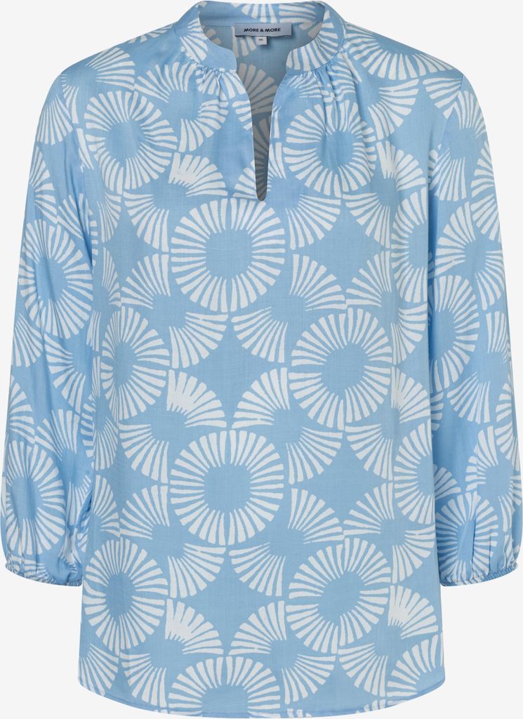 More & More Printed Ecovero Blouse, small modern twotone print 2319 2319 38