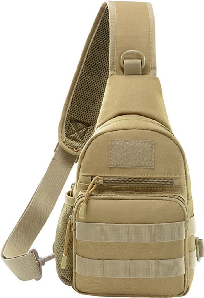 INF Taktische Brusttasche Sling Umhängetasche Khaki