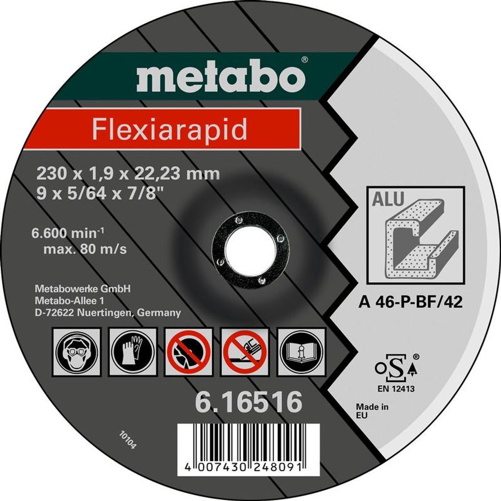 Metabo Flexiarapid 150x1,6x22,23 Alu, 616514000