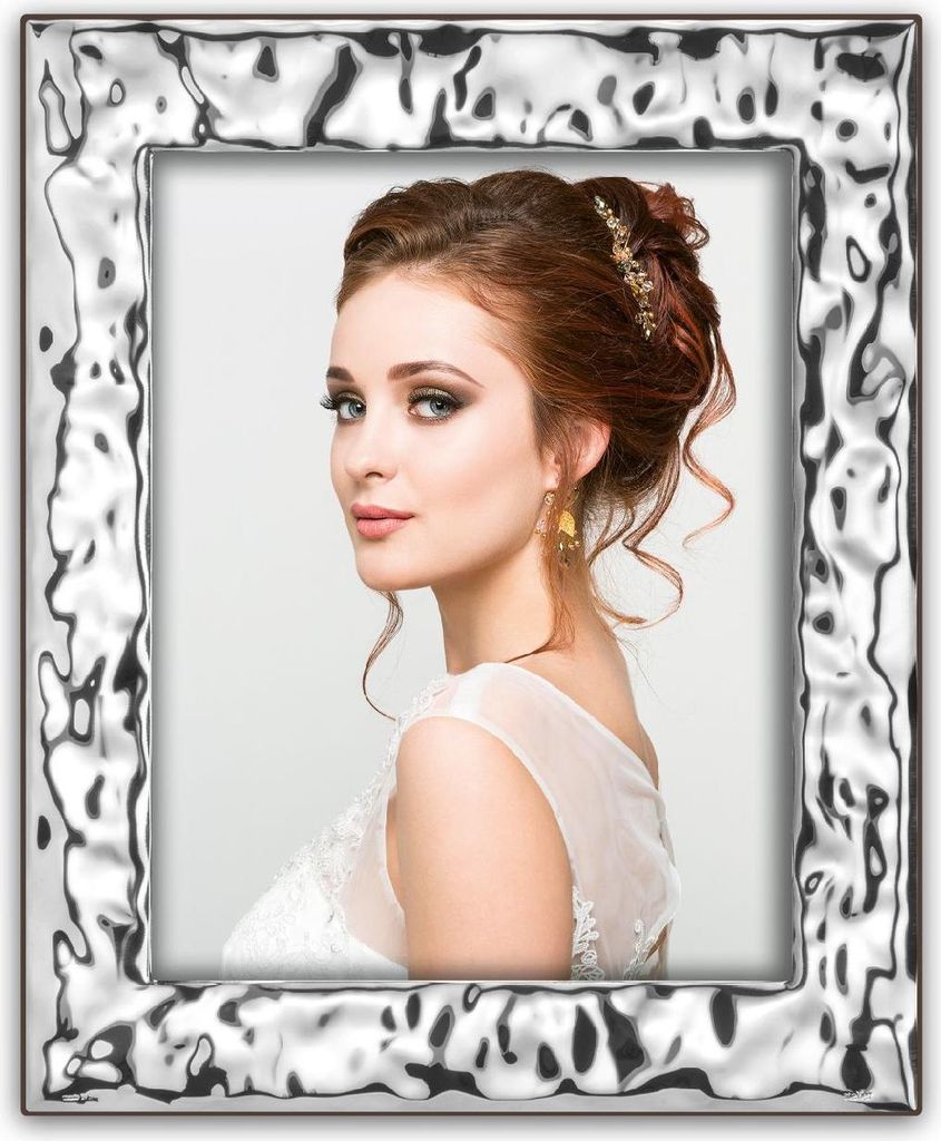 ZEP Prato Metall-Portraitrahmen silber 10x15 cm Hammerschlag-Optik