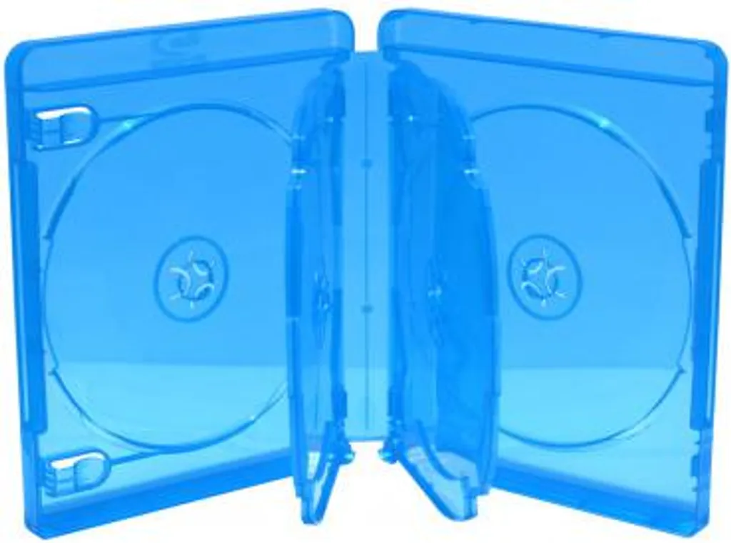 MediaRange Boîtier Blu-ray pour 6 Disques 22mm Bleu - Pack Individuel