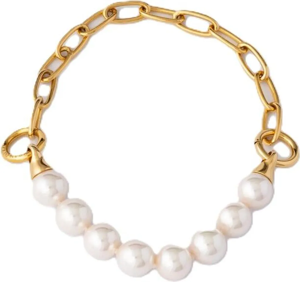 Bracelet Majorica blanc perles de 8mm avec fermoir haute sécurité