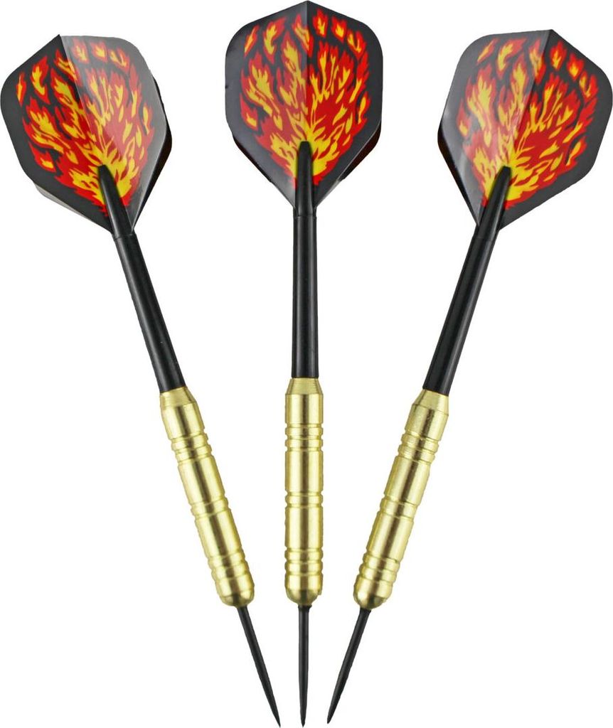 Freccette MASTER in ottone placcato 3 pezzi - acciaio 18 g Immagine del prodotto 