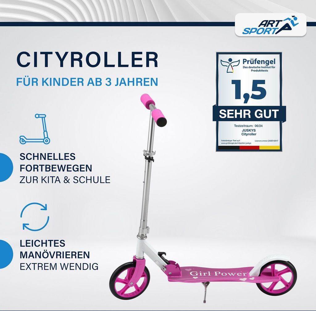 ArtSport Scooter Cityroller Girl Power - Big Wheel & Produktbild 2