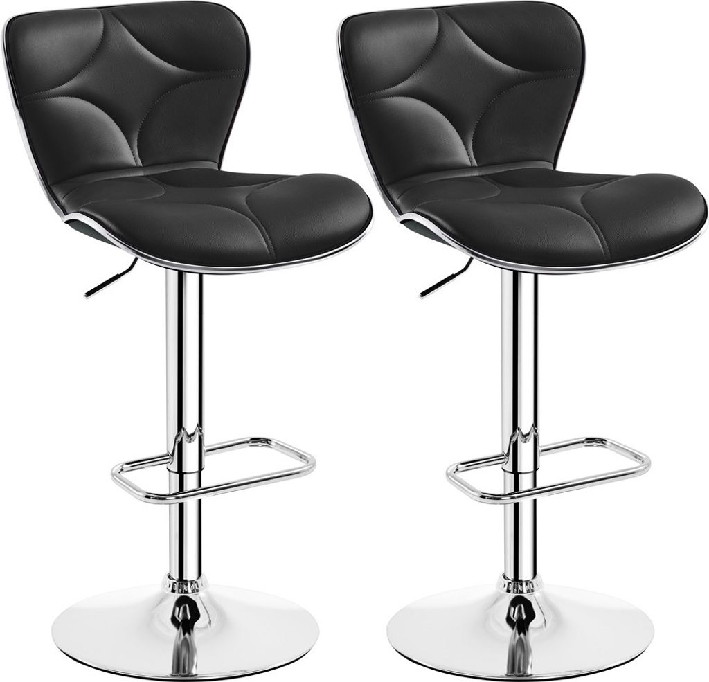 Yaheetech 2er Barhocker-Set Sitzhocker mit Rückenlehne & Produktbild