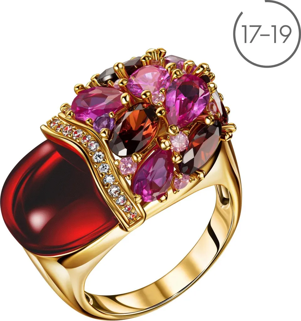 Anello Oriflame Pink Ice Misura 17 - Elegante Bijoux con Ametista Naturale