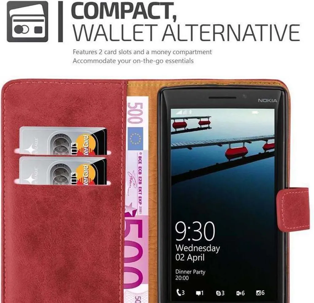 Custodia Nokia Lumia 929 / 930 Libro Rossa - Protezione per la Famiglia - 4