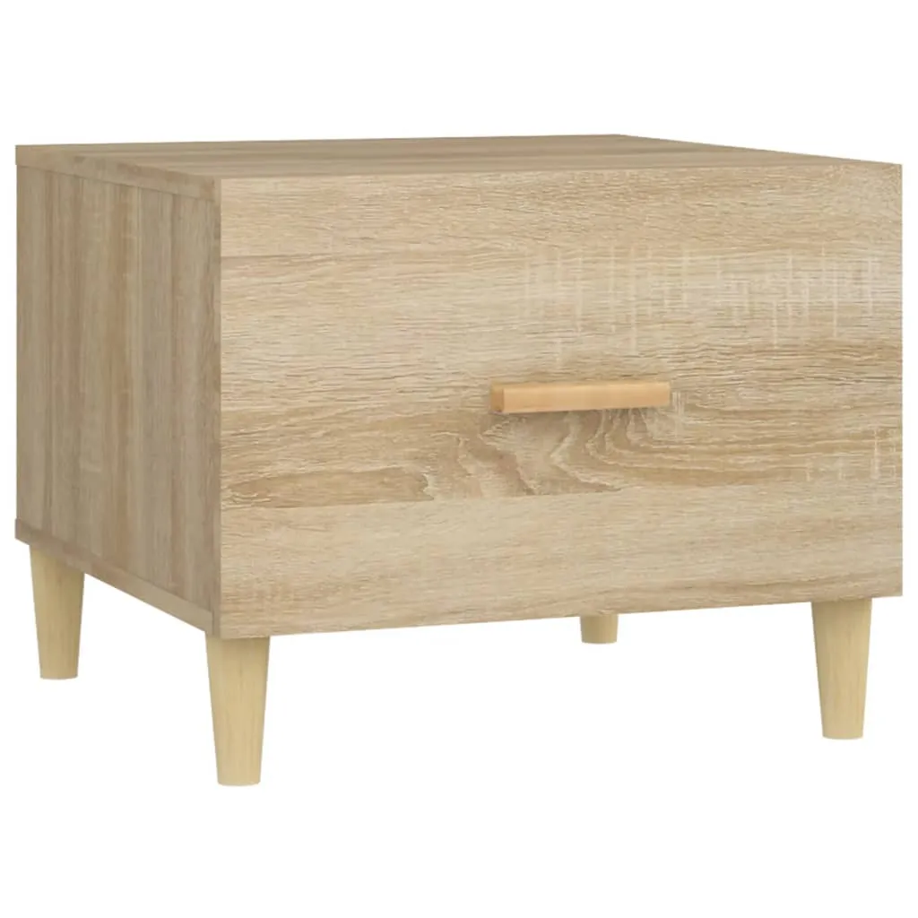 Table basse double gain de place chêne Sonoma pour petits appartements