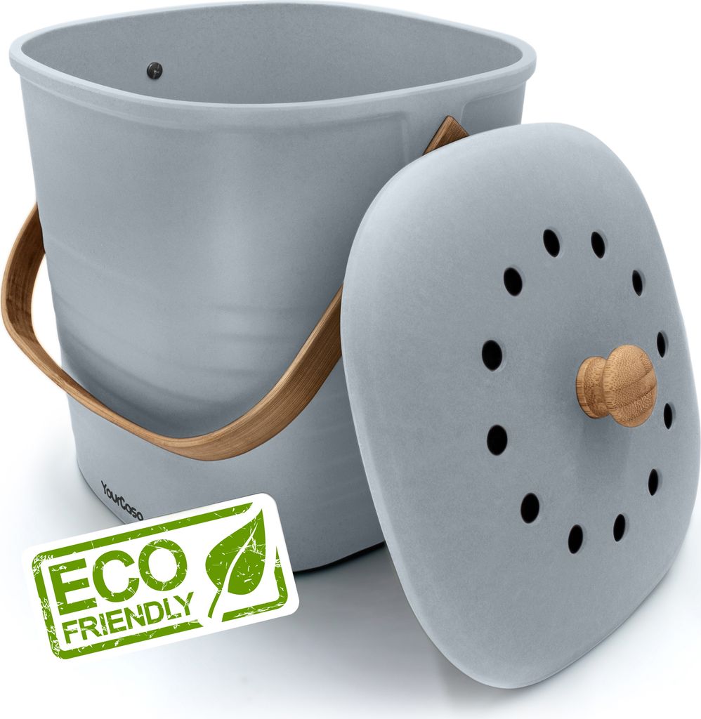 YourCasa® Biomülleimer Küche klein 4L geruchsdicht für Produktbild 