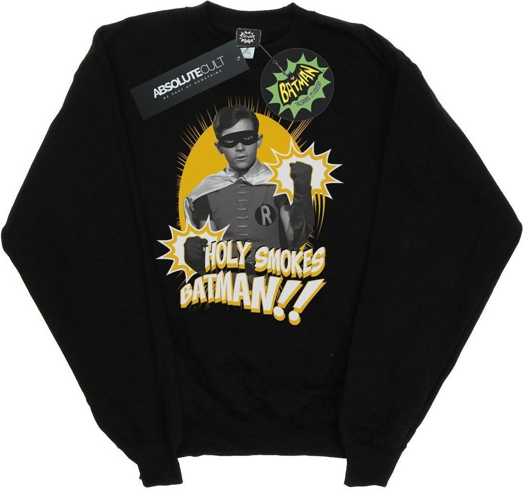 DC Comics - "Holy Smokes" Sweatshirt für Jungen BI9804 (128) (Schwarz)