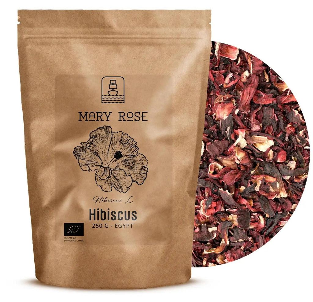 Mary Rose - Hibiskus Tee  250g - Ganze Hibiskusblüten Aus Produktbild 