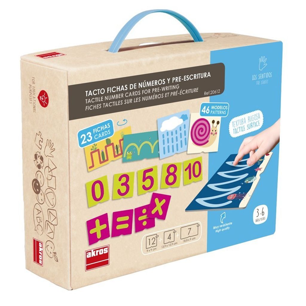 Taktile Montessori Schreiblernkarten für frühes Schreiben
