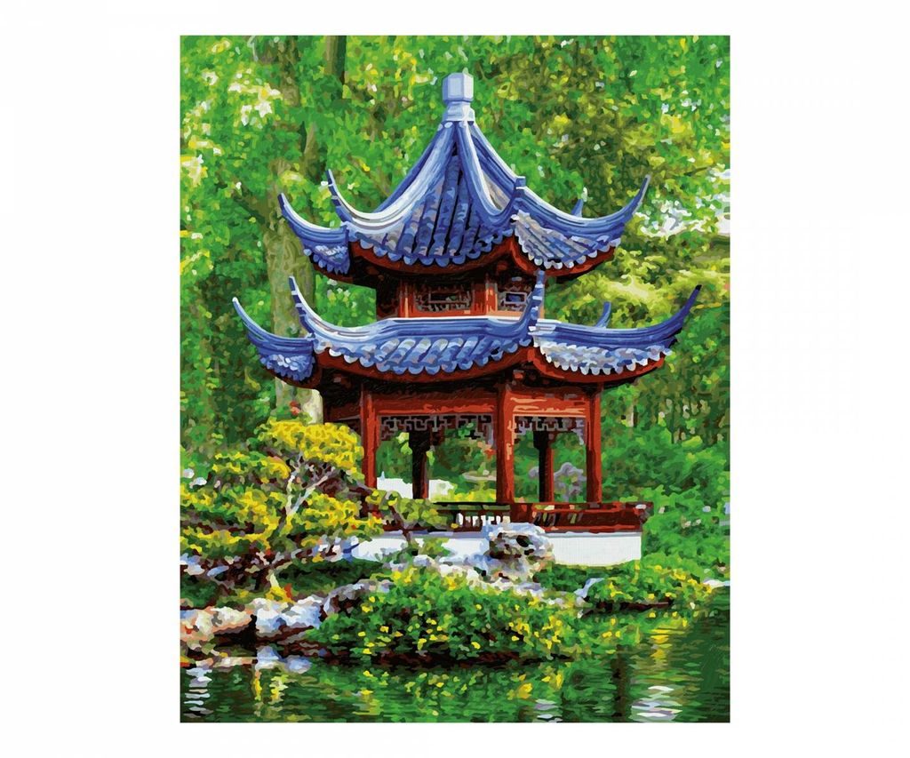 Schipper Painting by Numbers - Pagoda nel giardino Immagine del prodotto 