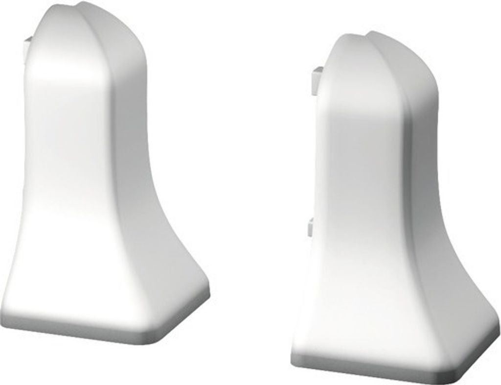 Prinz Außenecken für Sockelleiste geschäumt 48 mm silbergrau
