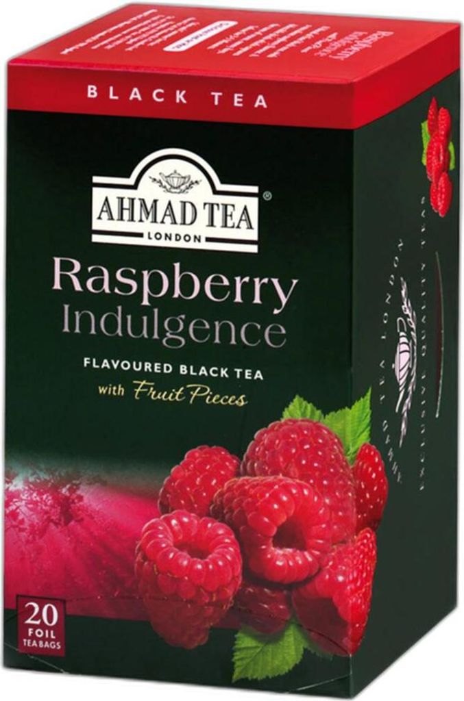 Ahmad Tea - čierny čaj s príchuťou maliny 40g, 20 vreciek Obrázok produktu 