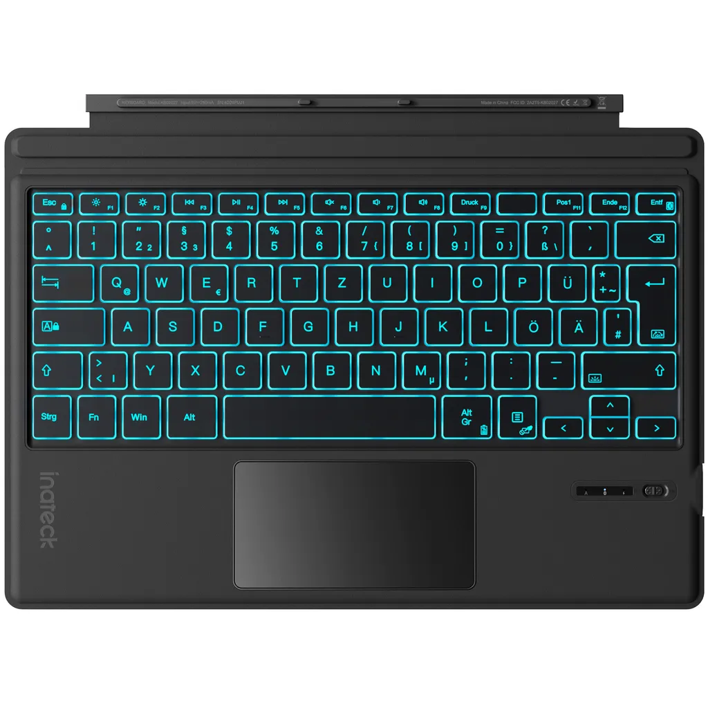 Clavier Rétroéclairé Inateck KB02027 Noir pour Microsoft Surface Go