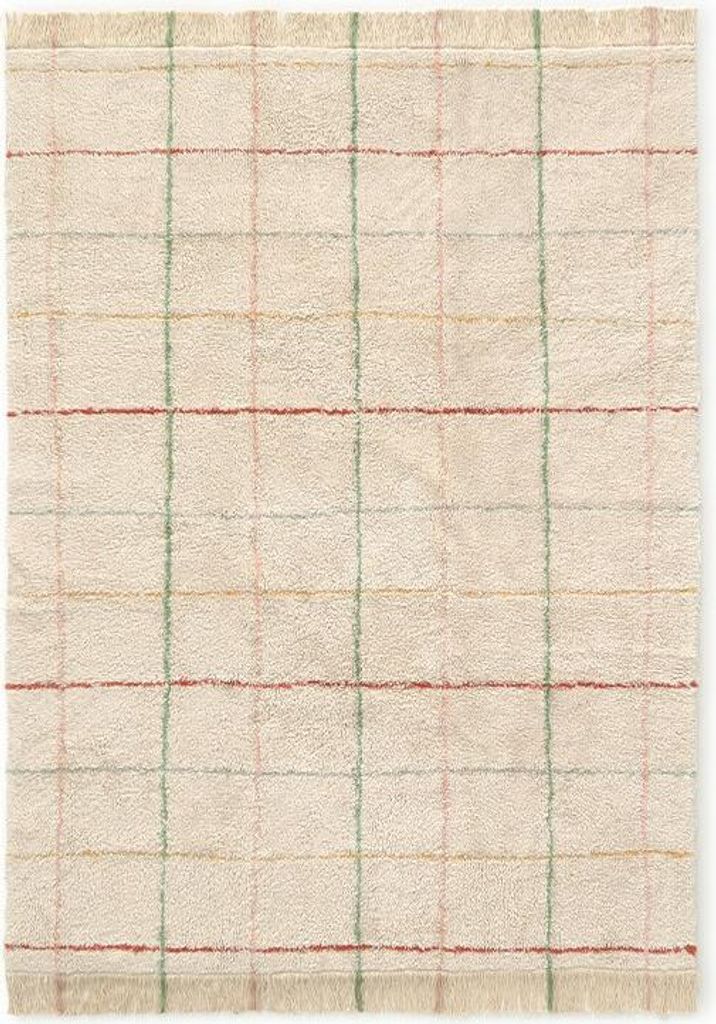 Lorena Canals waschbarer Teppich Farblinien natur | 200x140cm
