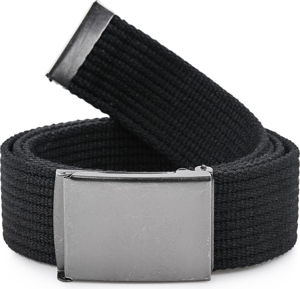 Ladeheid Herren Gürtel Stoffgürtel P10(Schwarz-Graphite, Produktbild 