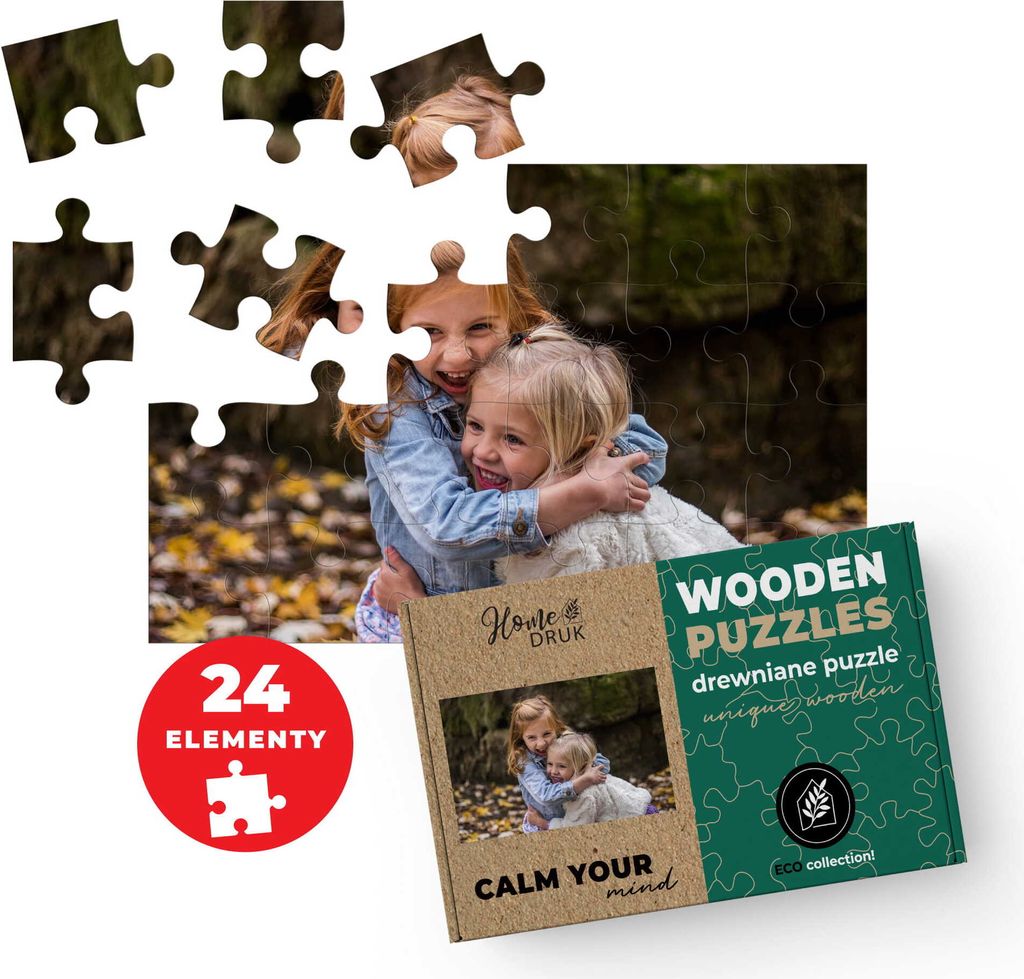 FOTO PUZZLE DREWNIANE  z TWOJEGO ZDJĘCIA XXL 120cm x 85cm  Zdjęcie produktu 